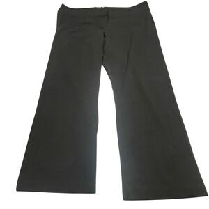 Kiyonna Black Knit Ankle Bootcut Trouser Pants N0263